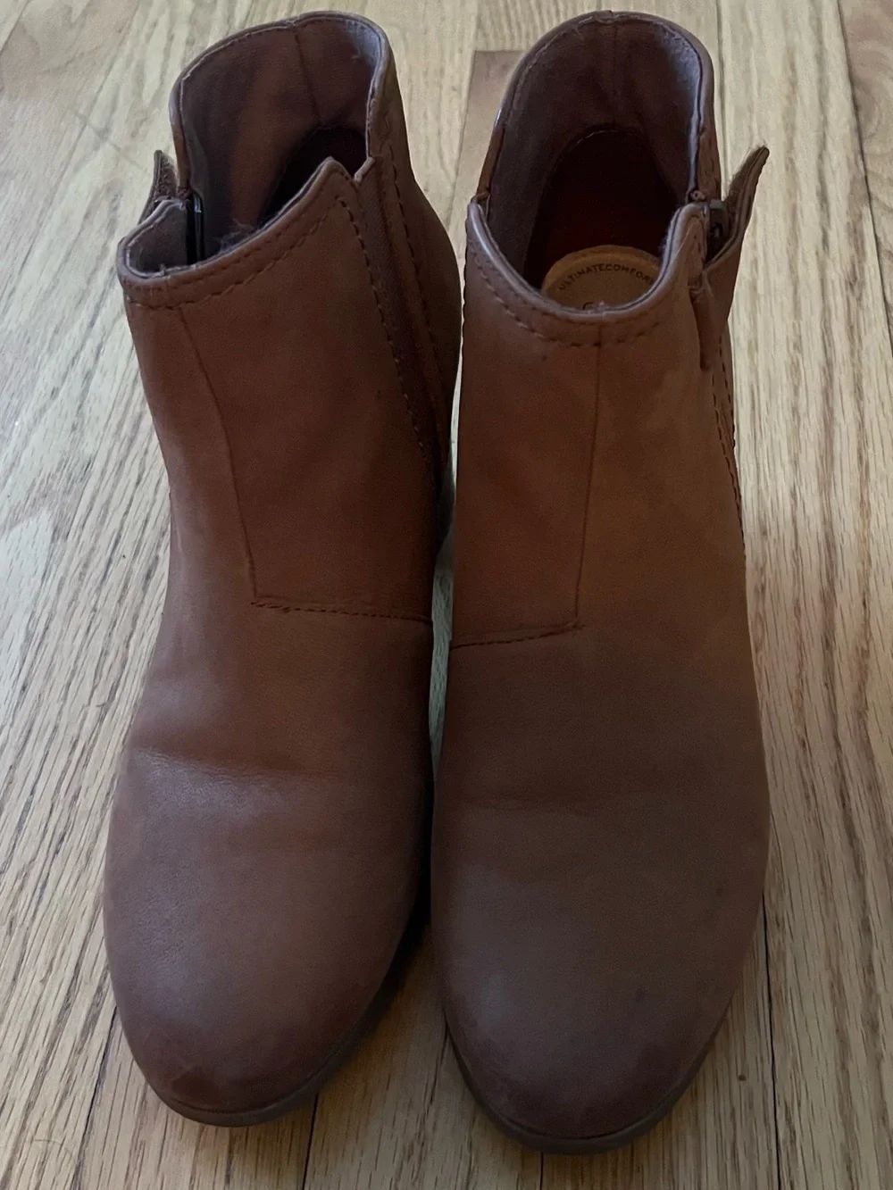 Clark’s Women's Brown Ankle Booties - Classic Leather Look